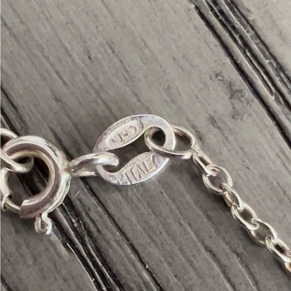 🍇 Italian Grapes Rhinestone Grapevine Necklace w 18” Sterling Silver 925 Chain - Picture 8 of 8